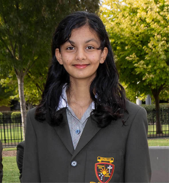 Female Student In Uniform Tours At Mackillop College